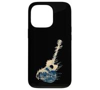 Carcasa para iPhone 13 Pro Guitarra Wave Art Japonés Cool Hombres Mujeres Motivo Amante De La M