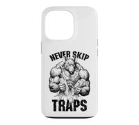 Carcasa para iPhone 13 Pro Gym Rat Never Skip Traps Trapecio Funny Muscle Mouse Trap