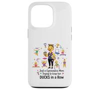 Carcasa para iPhone 13 Pro Gymnastics Mom Funny Ducks Gymnastics Mama