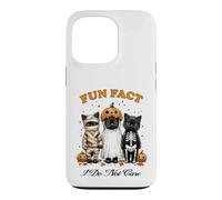 Carcasa para iPhone 13 Pro Halloween Funny Fun Dato I Do Not Care Cute Black Cats