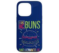Carcasa para iPhone 13 Pro Hamburguesa Me Gustan los Bollos Grandes y no me Puede gustar Funny Burger
