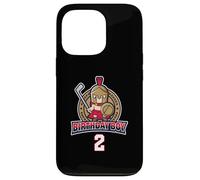 Carcasa para iPhone 13 Pro Happy 2nd Birthday Boy Little Roman Warrior Hockey sobre Hielo