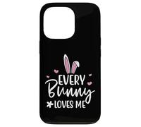 Carcasa para iPhone 13 Pro Happy Easter Every Bunny Sign Every Bunny Loves Me Chicks