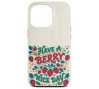 Carcasa para iPhone 13 Pro Have A Berry Nice Day Retro Strawberry Groovy Aesthetic