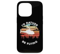 Carcasa para iPhone 13 Pro Helicopter Funny Pilot Gift I'D Rather Be Flying Retro