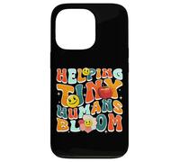 Carcasa para iPhone 13 Pro Helping Tiny Humans Bloom Retro Colorful Teacher Design