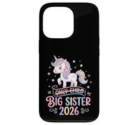 Carcasa para iPhone 13 Pro Hermana Mayor de Only Child 2026, Unicornio, arcoíris, Lindo