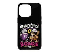 Carcasa para iPhone 13 Pro Hermenéutica o Barbarie Humor Filosófico Divertido