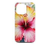 Carcasa para iPhone 13 Pro Hibisco Aloha Flor Espiritual Hawaii Maui Oahu Kauai Isla