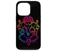 Carcasa para iPhone 13 Pro Hindú Ganesha Puja Elefante Dios India Meditación Yoga Murti
