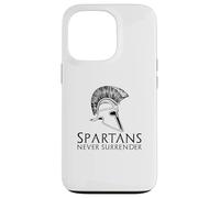 Carcasa para iPhone 13 Pro Historia Griega espartana Antigua - Los espartanos Nunca se rinden