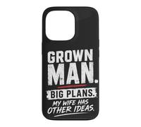 Carcasa para iPhone 13 Pro Hombre Adulto Grandes Planes Esposa Humor Matrimonio Broma Marido