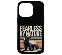 Carcasa para iPhone 13 Pro Honey Badger Vintage de Fearless by Nature