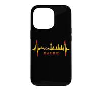 Carcasa para iPhone 13 Pro Horizonte de Madrid Skyline Latido Pulso Bandera Amo Madrid