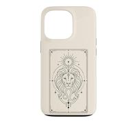 Carcasa para iPhone 13 Pro Horóscopo Leo Minimalista Signo Celestial Sol Místico