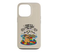 Carcasa para iPhone 13 Pro Hoy es un día de Capibara, Divertido Juego de Palabras de Capibara, Gaviota, Grito Antes de K