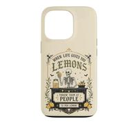 Carcasa para iPhone 13 Pro Humor Oscuro gótico limón Cita Esqueleto Mercado Estado de ánimo