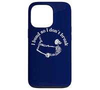 Carcasa para iPhone 13 Pro I Bend so I Don't Break Yoga Meditación Esqueleto Espiritual