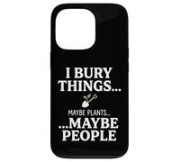 Carcasa para iPhone 13 Pro I Bury Things Maybe Plants Maybe People Funny Frog