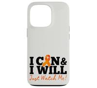 Carcasa para iPhone 13 Pro I Can & I Will Beat Leukemia Cancer Warrior Just Watch Me