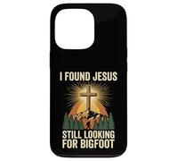 Carcasa para iPhone 13 Pro I Found Jesus Still Looking For Bigfoot Cristo Cruz Dios Rey