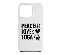 Carcasa para iPhone 13 Pro I Love Yoga Instructor Women Peace Love and Yoga with Saying