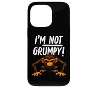 Carcasa para iPhone 13 Pro I’m Not Grumpy Funny Angry Monkey Men Women Kids