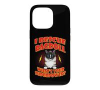 Carcasa para iPhone 13 Pro I Rescue Ragdoll Cat What's Your Superpower Funny Cats Lover