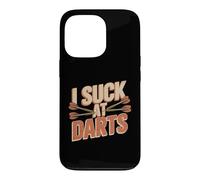 Carcasa para iPhone 13 Pro I Suck At Darts Juegos de Pub Casuales con Mala puntería -