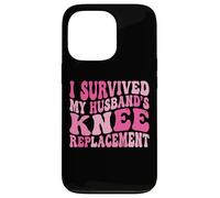 Carcasa para iPhone 13 Pro I Survived My Husbands Knee Replacement Cirugia Articular