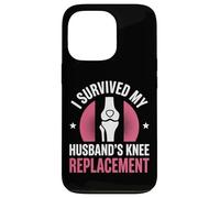 Carcasa para iPhone 13 Pro I Survived My Husbands Knee Replacement Cirugia Articular