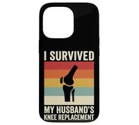 Carcasa para iPhone 13 Pro I Survived My Husbands Knee Replacement Cirugia Articular