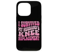 Carcasa para iPhone 13 Pro I Survived My Husbands Knee Replacement Cirugia Articular