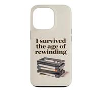 Carcasa para iPhone 13 Pro I Survived The Age of Rewinding: Funny Retro Cassette Humor