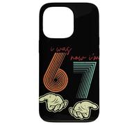 Carcasa para iPhone 13 Pro I Was 6 Now I'm 7 Funny 7th Birthday Retro Hands Meme Girls