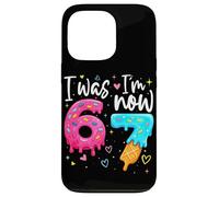 Carcasa para iPhone 13 Pro I Was 6 Now I'm 7 Years Old Birthday Six Seven Kids Party