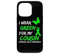 Carcasa para iPhone 13 Pro I Wear Green For My Cousin Cerebral Palsy Ribbon