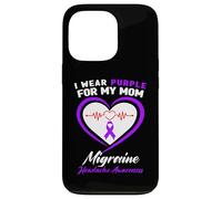 Carcasa para iPhone 13 Pro I Wear Purple for My Mom Migraine Headache Conciencia