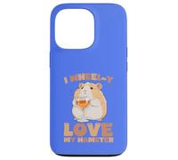 Carcasa para iPhone 13 Pro I Wheel-y Love My Hamster Kawaii Lindo Divertido