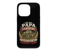Carcasa para iPhone 13 Pro Ich Bin Papa Und Landwirt Farm Graphic Mir Angst Ein Alemán