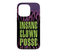 Carcasa para iPhone 13 Pro ICP Purple Flames Old English Logo Horrorcore Rap Music
