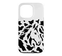 Carcasa para iPhone 13 Pro Ilusión de Cabeza de Caballo Oculto