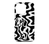 Carcasa para iPhone 13 Pro Ilusión óptica de Perro Salchicha Oculto