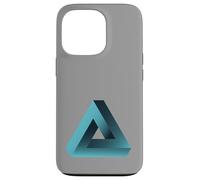 Carcasa para iPhone 13 Pro ilusión triángulo pirámide ilusión óptica Game Nerd Geek