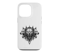 Carcasa para iPhone 13 Pro Ilustración de Cerberus Hellhound Dark Fantasy Underworld Beast