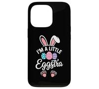 Carcasa para iPhone 13 Pro I'm A Little Eggstra Funny Easter Bunny Kids Toddler