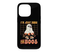 Carcasa para iPhone 13 Pro Im Just Here For Boos Spooky Halloween Ghost Copa de Vino guiño