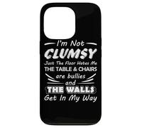 Carcasa para iPhone 13 Pro I'm Not Clumsy Humor Diciendo Cita Divertida Sarcástica Juego de Palabras