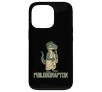 Carcasa para iPhone 13 Pro Impresión humorística de Philosoraptor Logic Thinker Dinosaur Meme
