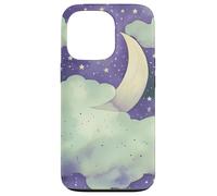 Carcasa para iPhone 13 Pro In My Fantasy Era Witchy Green Sage Purple Moon Phases Stars
